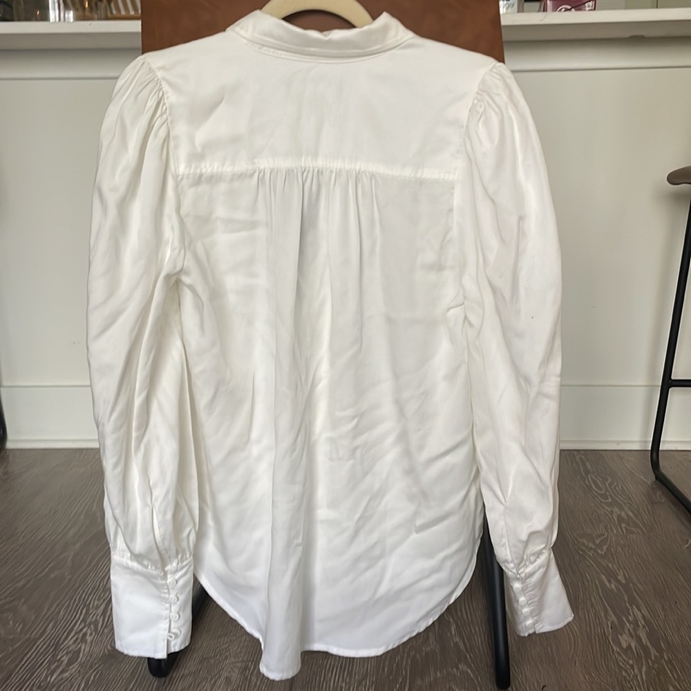 Lulus White Button Down Shirt - Picture 2 of 2